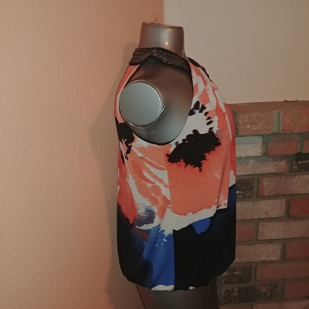 Sleeveless Print Top - Picture 4 of 4